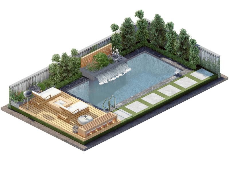 Kinnard Contemporary Backyard