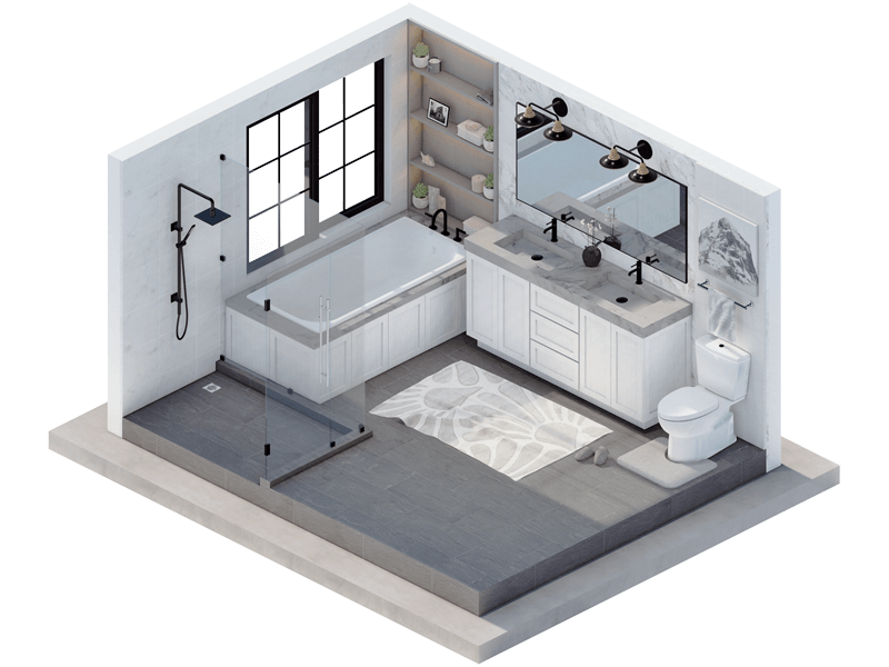 Sienna Transitional Bathroom