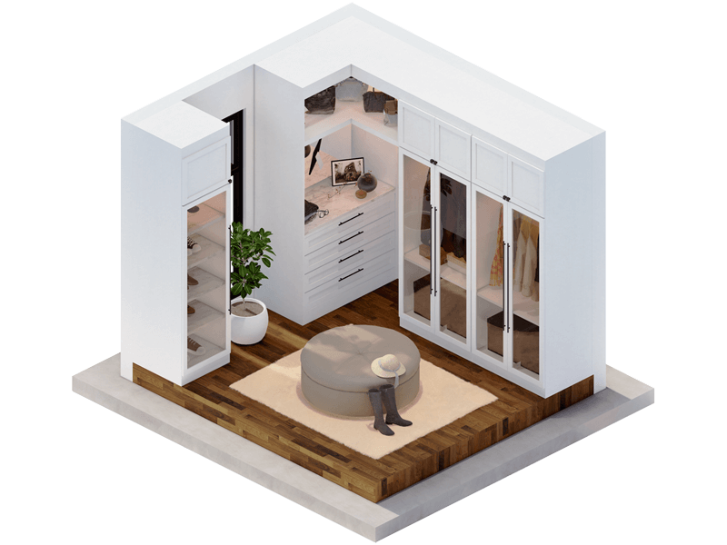 Sienna Transitional Closet