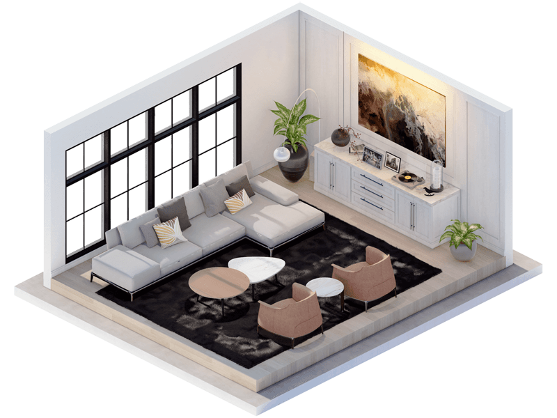 Sienna Transitional Living Room