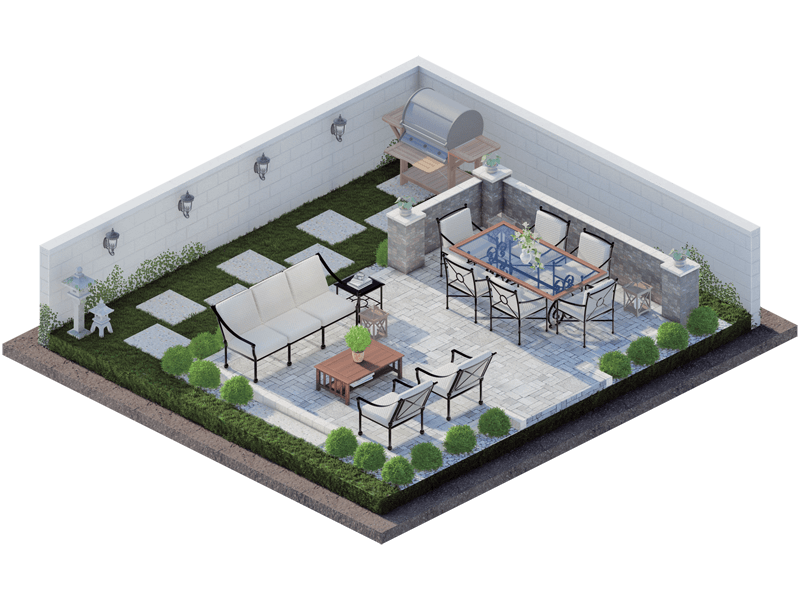 Cordelia Traditional Backyard