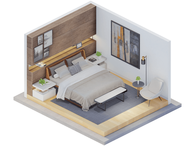 Linnea Contemporary Bedroom