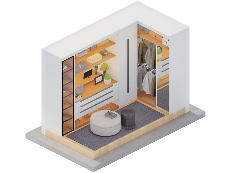 Linnea Contemporary Closet