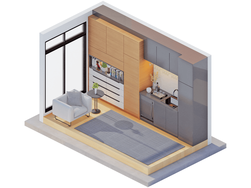 Linnea Contemporary Den