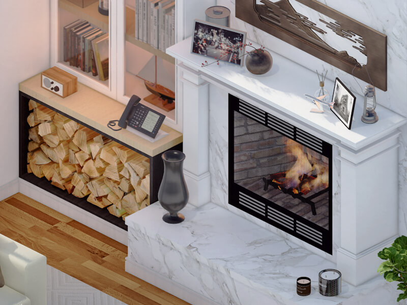 Westing Traditional Fireplace - Image 4