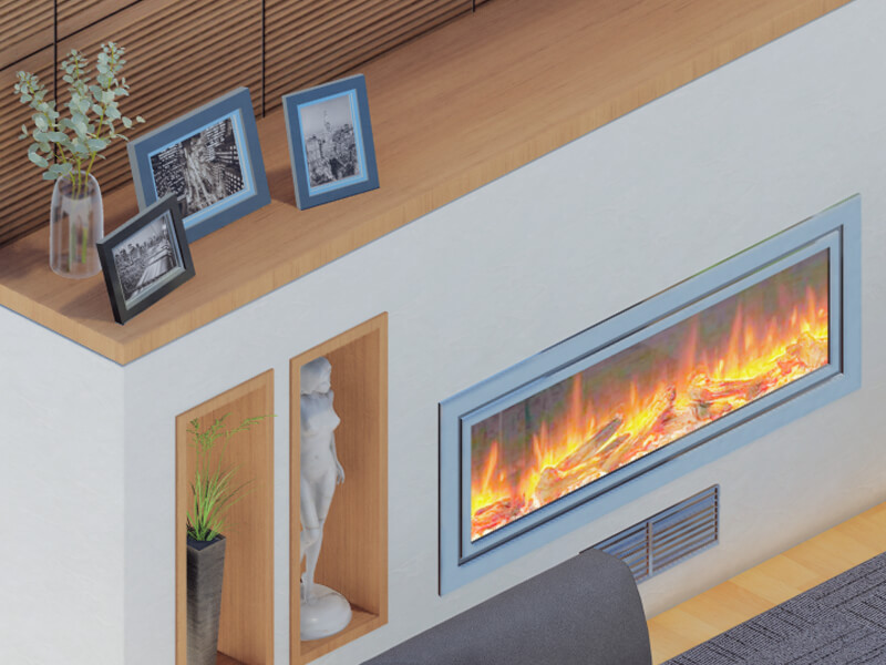 Astrid Contemporary Fireplace - Image 2
