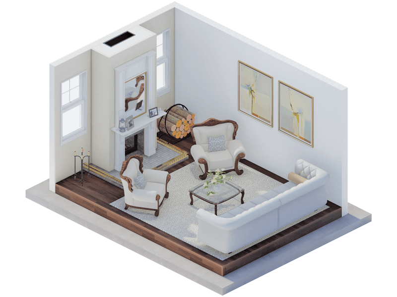 Cordelia Traditional Fireplace