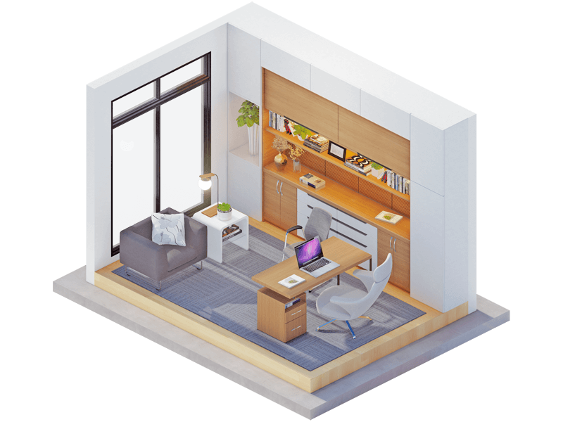 Linnea Contemporary Home Office