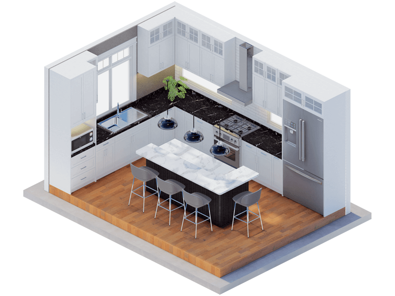 Giovani Transitional Kitchen