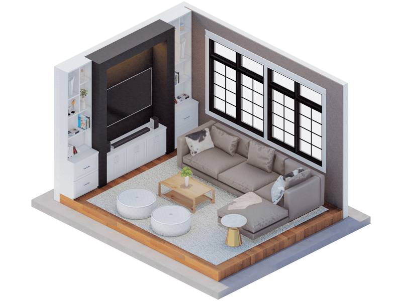 Giovani Transitional Living Room