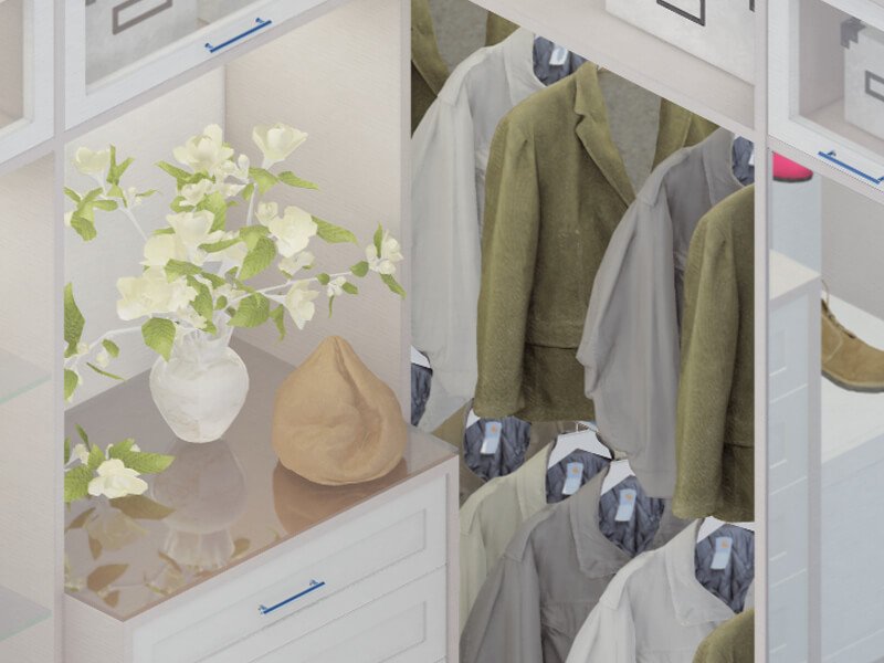 Giovani Transitional Closet - Image 3