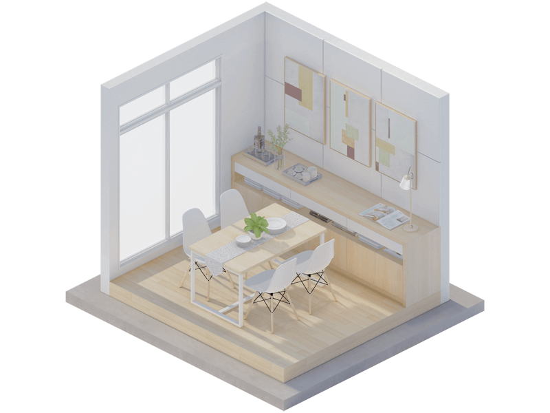 Karalie Scandinavian Dining Room