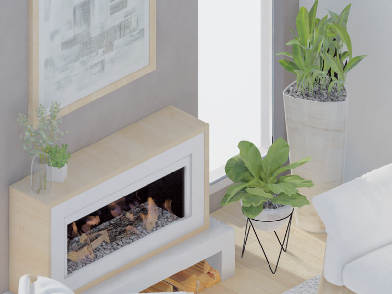 Karalie Scandinavian Fireplace - Image 3