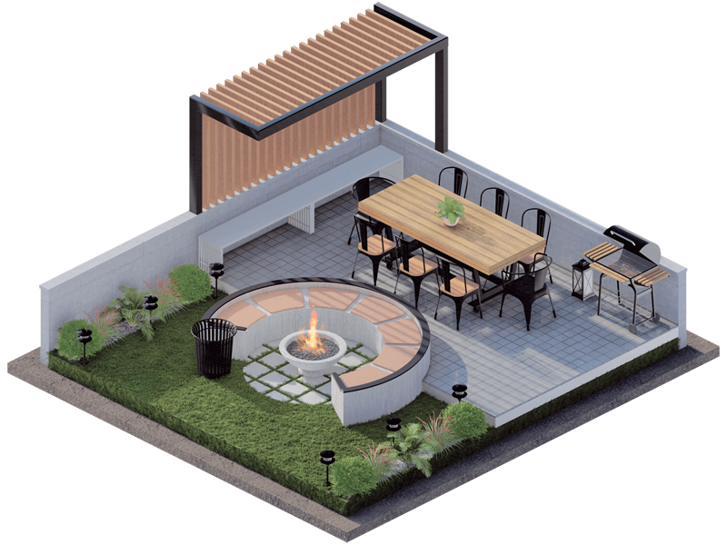 New York Industrial Backyard