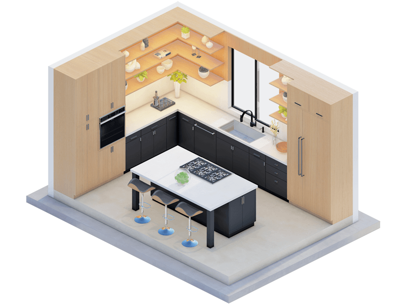 Arcos Contemporary Kitchen