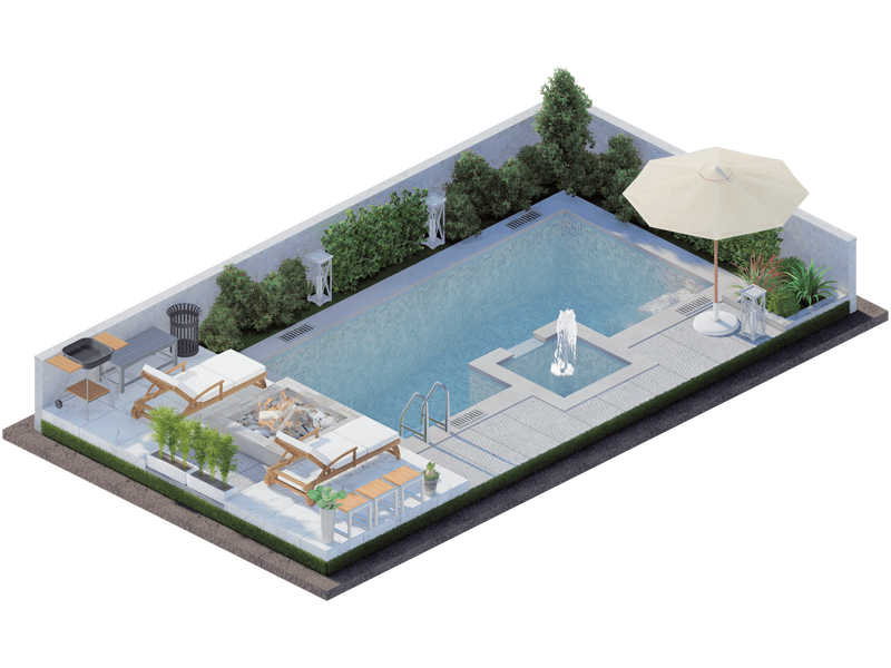 Garrison Craftsman Backyard