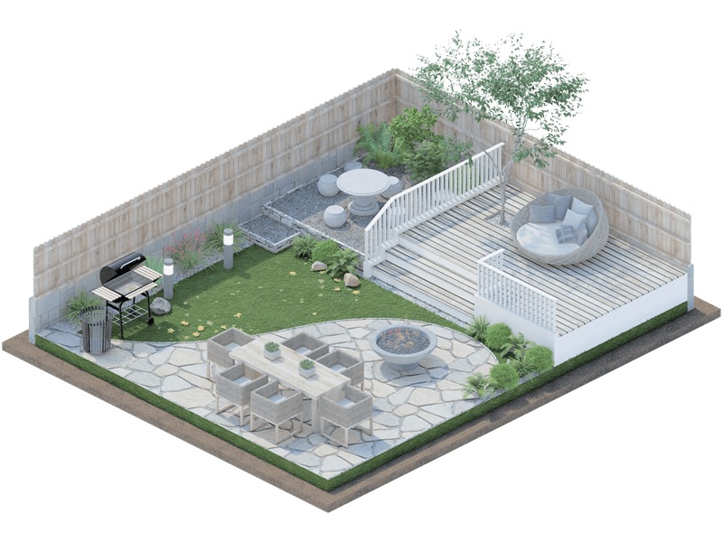 Charlotte Farmhouse Backyard