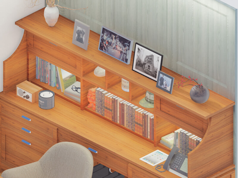 Garrison Craftsman Home Office - Image 4