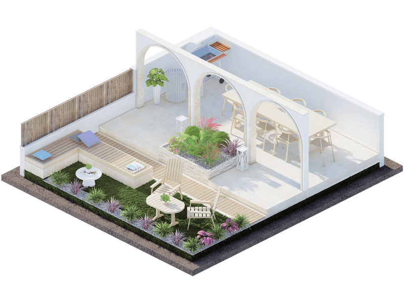 Morocco Mediterranean Backyard