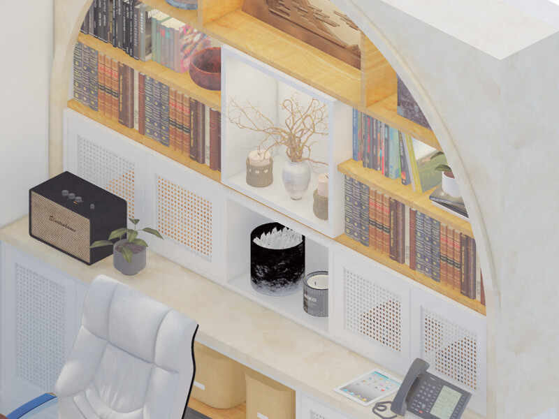 Spanish Mediterranean Home Office - Image 3