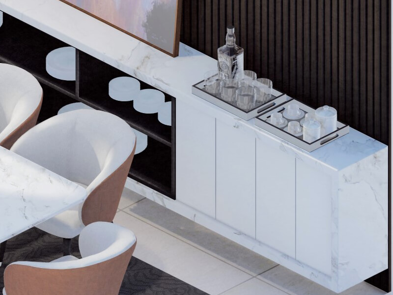 Modern Mediterranean Dining Room - Image 2