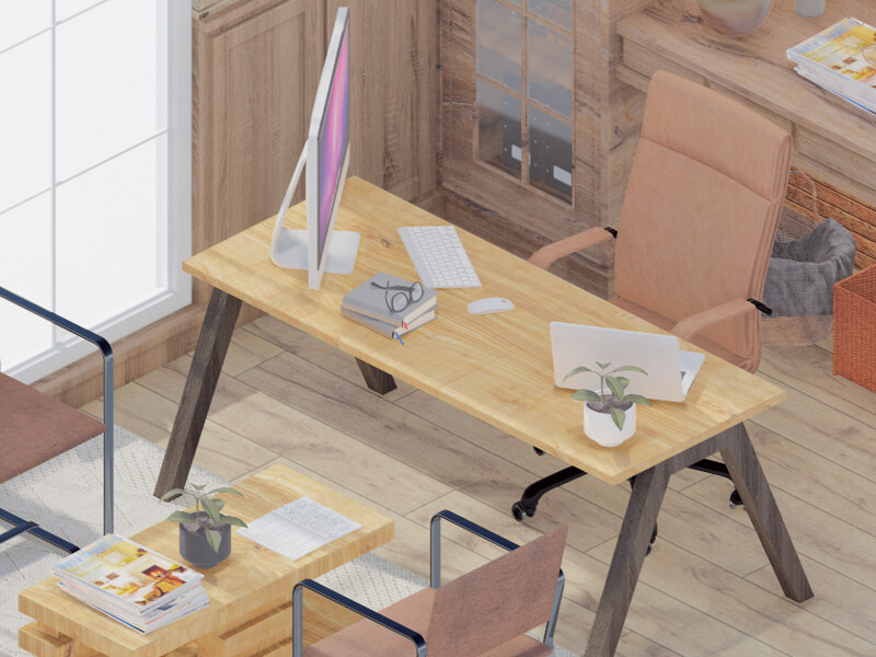 Brice Rustic Home Office - Image 2