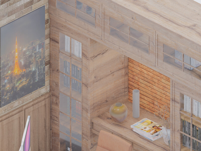 Brice Rustic Home Office - Image 3