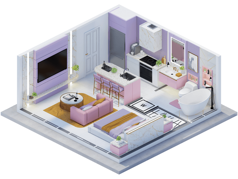 Leina Eclectic ADU Interior Design Plans