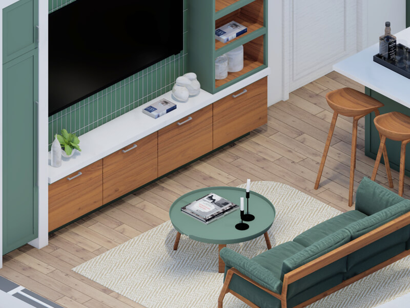 Tyrell Scandinavian ADU Interior Design Plans - Image 2