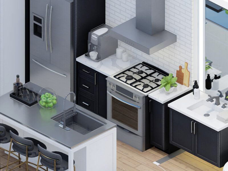 Luca Transitional ADU Interior Design Plans - Image 4