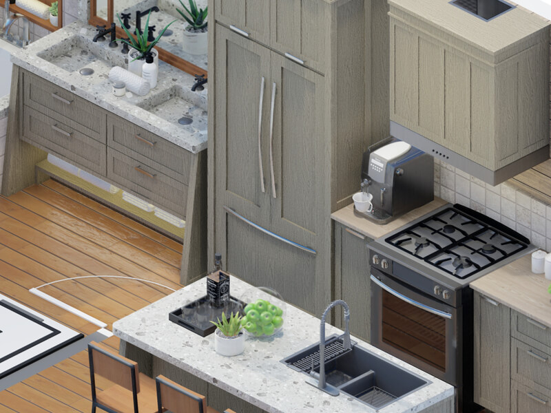 Waylon Rustic ADU Interior Design Plans - Image 4