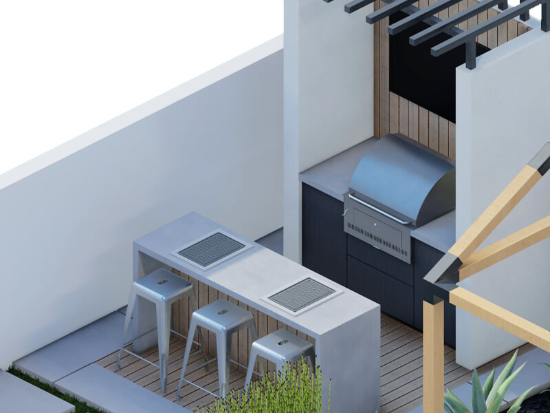 Larssen Mid-Century Modern Backyard - Image 3