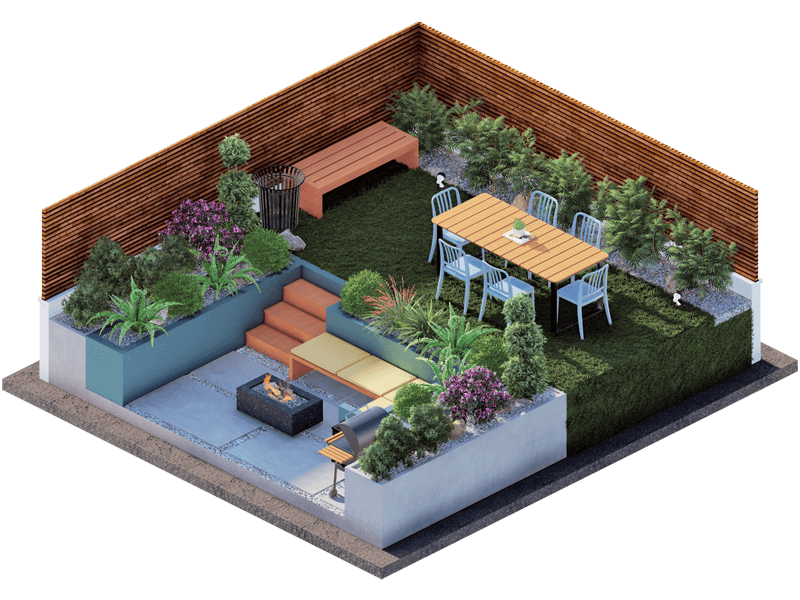 Dahlia Eclectic Backyard