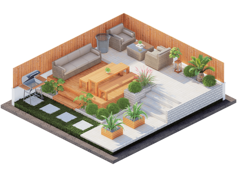 Breuer Mid-Century Modern Backyard