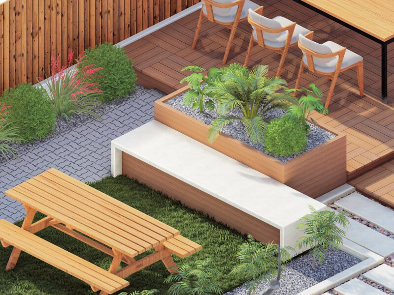 Mansfield Mid-Century Modern Backyard - Image 4