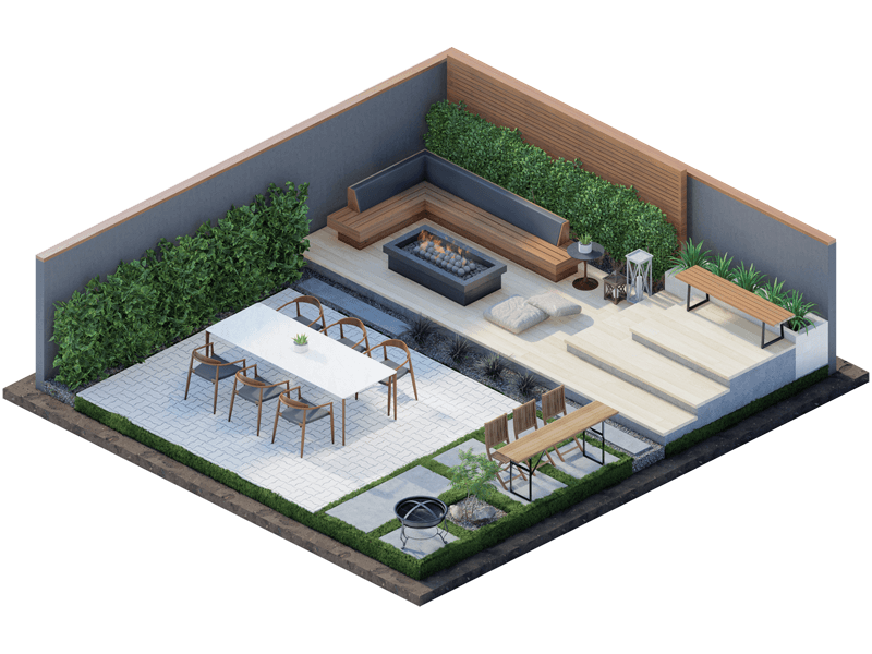 Eero Mid-Century-Modern Backyard