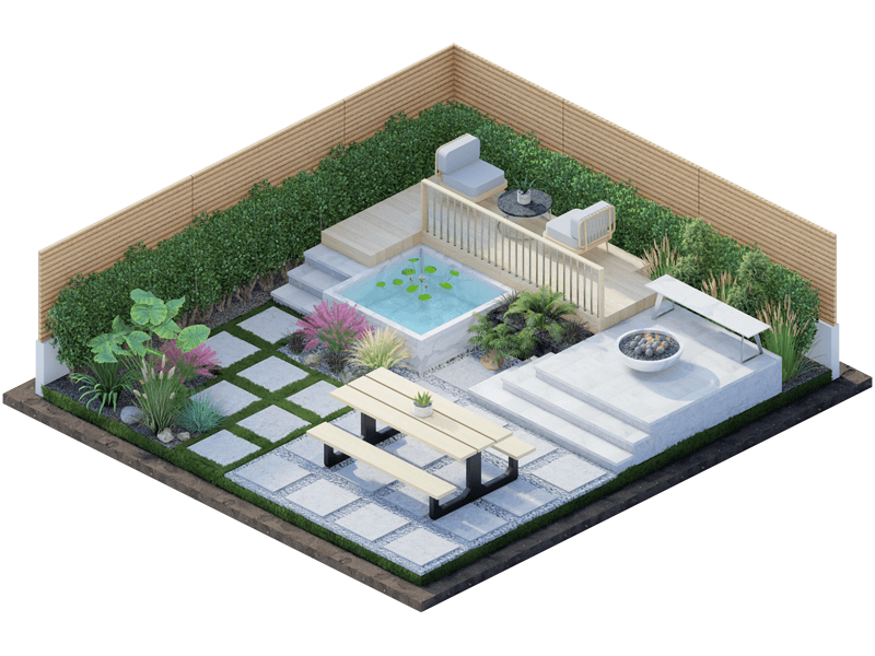 Olivia Transitional Backyard