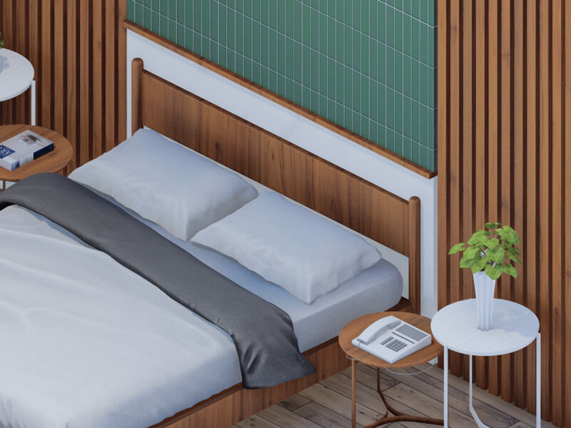 Tyrell Scandinavian Bedroom - Image 2