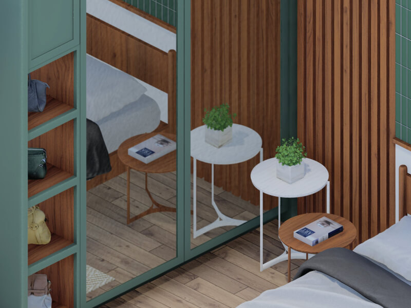 Tyrell Scandinavian Bedroom - Image 3