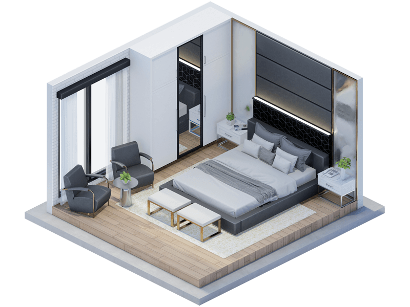 Luca Transitional Bedroom