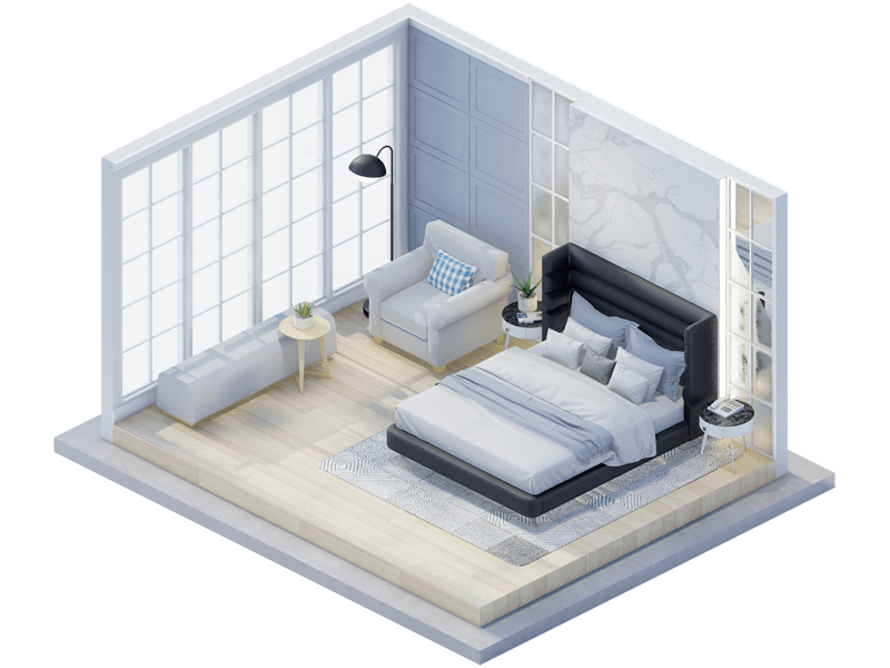 Olivia Transitional Bedroom