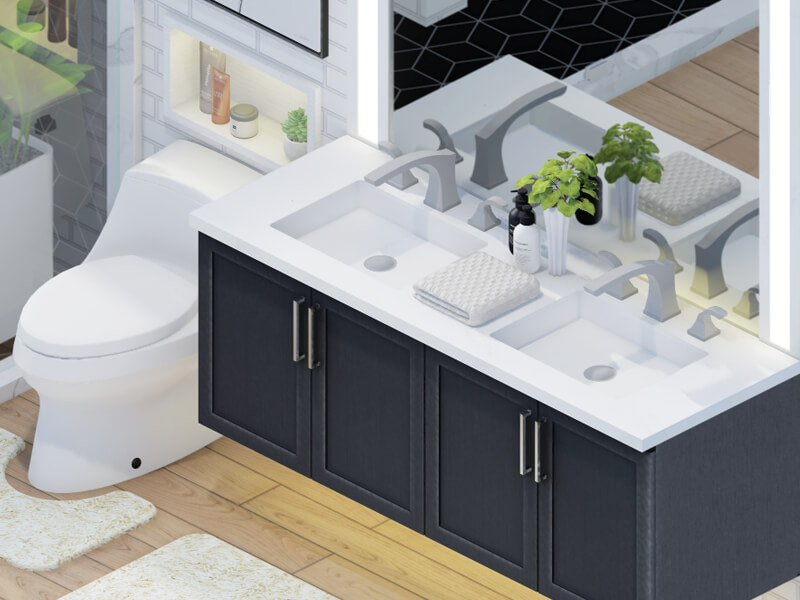 Luca Transitional Bathroom - Image 2