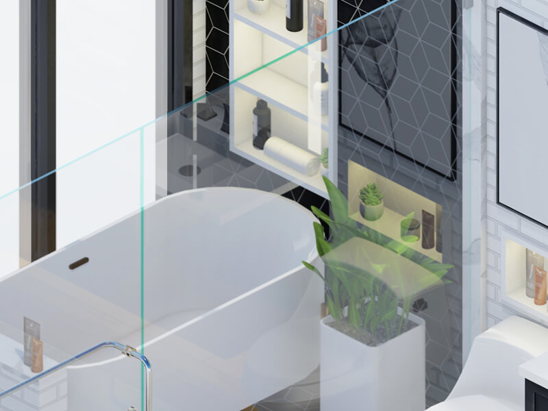 Luca Transitional Bathroom - Image 3