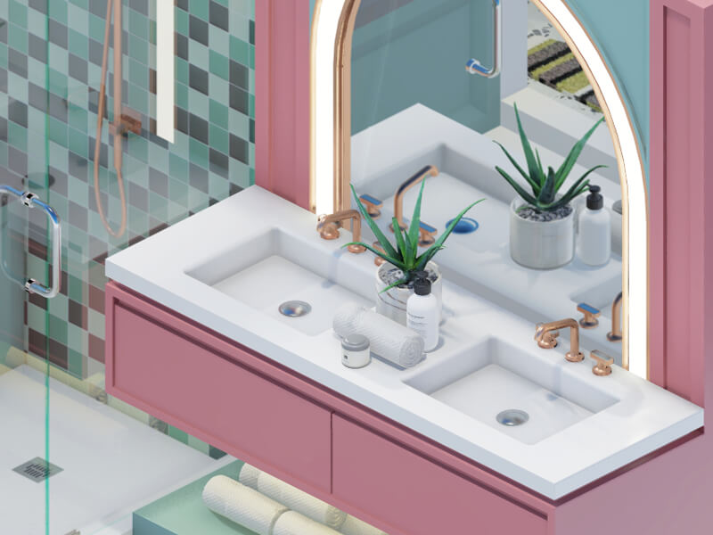 Mira Eclectic Bathroom - Image 2
