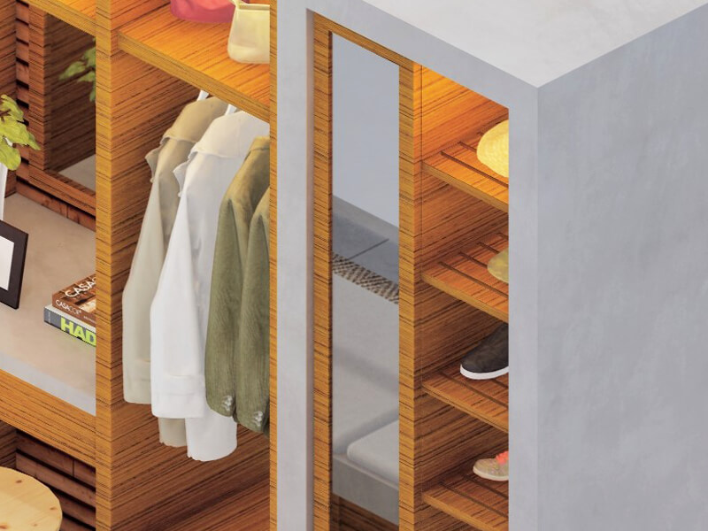 Hayes Rustic Closet - Image 2