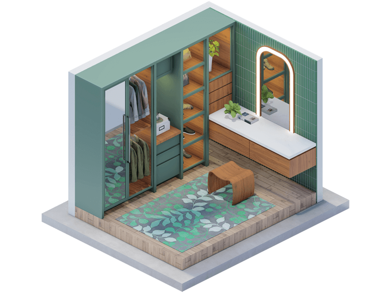 Tyrell Scandinavian Closet