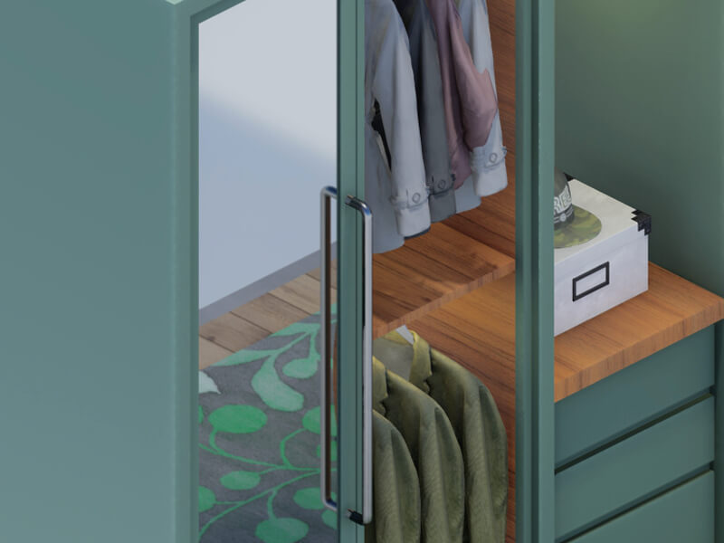 Tyrell Scandinavian Closet - Image 3