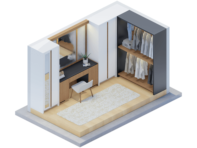 Stefan Scandinavian Closet