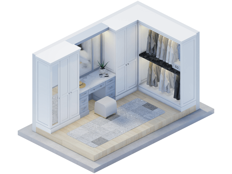 Olivia Transitional Closet