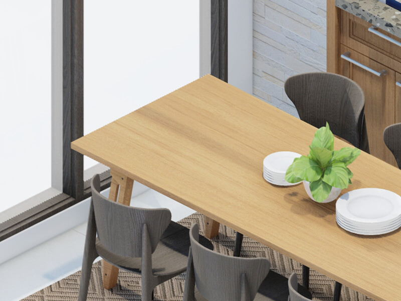 Ansel Craftsman Dining Room - Image 4